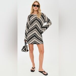 SEVEN WONDERS Mazie Mini Dress Black Multi, Size M